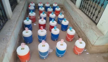 اهدای 24 عدد کلمن آب خوری به مکتب قوسنان در شهر هرات